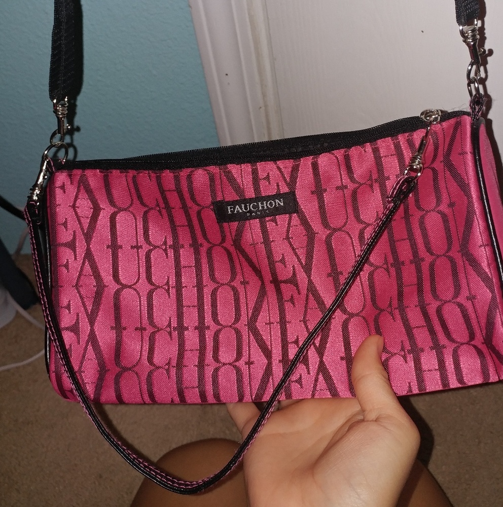 Bright pink purse